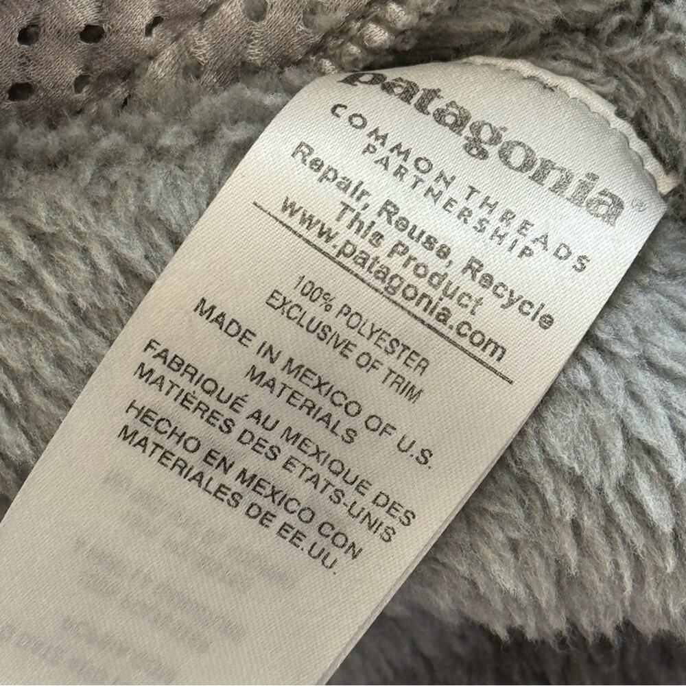Patagonia Re-Tool Snap-T Fleece Grey Blue Pullover Sweater Women’s Size Small - Picture 9 of 10